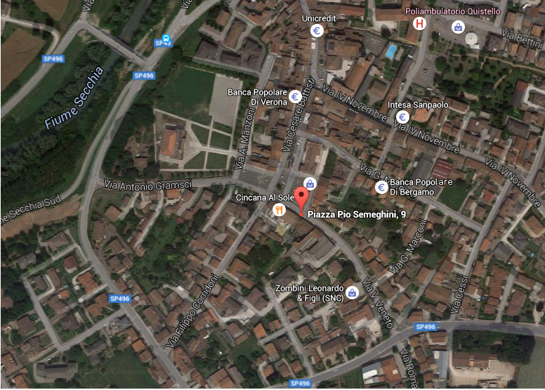 Piazza P. Semeghini, 9 - 46026 Quistello (MN) Piazza P. Semeghini, 9 - 46026 Quistello (MN)